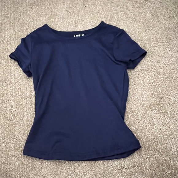 SHEIN Navy Blue Women's Top - Picture 1 of 4